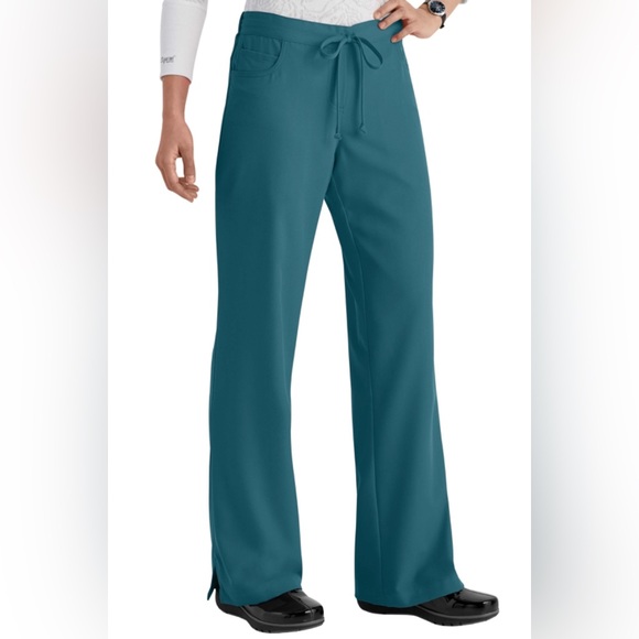 NEW Greys Anatomy Matching Scrub SET Classic Drawstring Pants & Mock Wrap Top XL - Picture 4 of 13